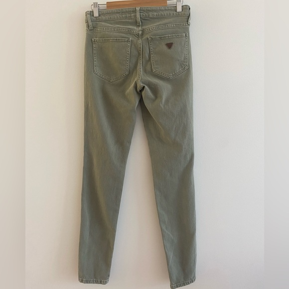 Guess Faded Green Distressed Jeans, Size 27 - Picture 7 of 12